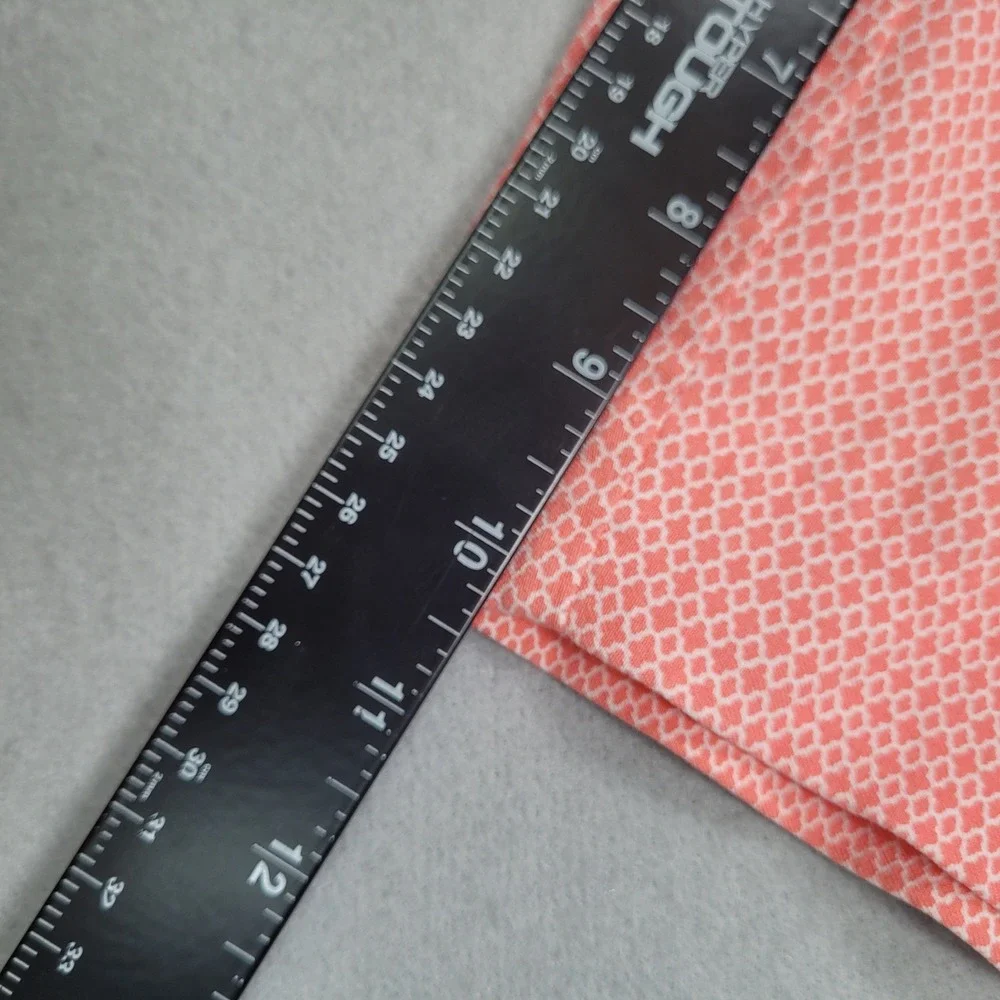 Chicos‎ Perfect Stretch Shorts Womens 2.5 Pink White Geometric Pull On Bermuda